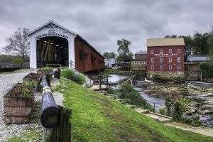 The Bridgeton Covered Bridge in Indiana
